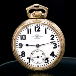 Grade 999R 1/2000 Ball Watch Co. (Hamilton) Railroad Pocket Watch Triple Signed